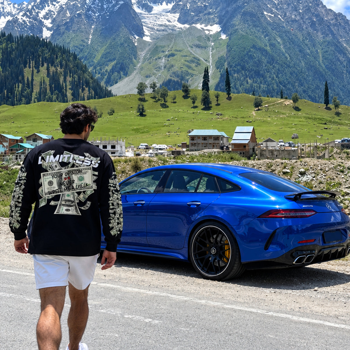Check Long Sleeve Tee
