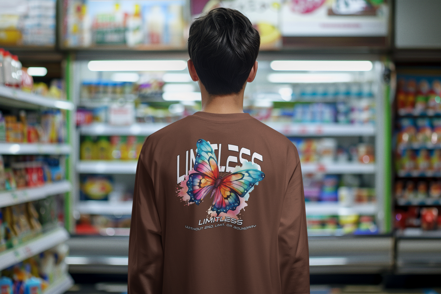 Limitless Reborn Long Sleeve Tee (Brown)